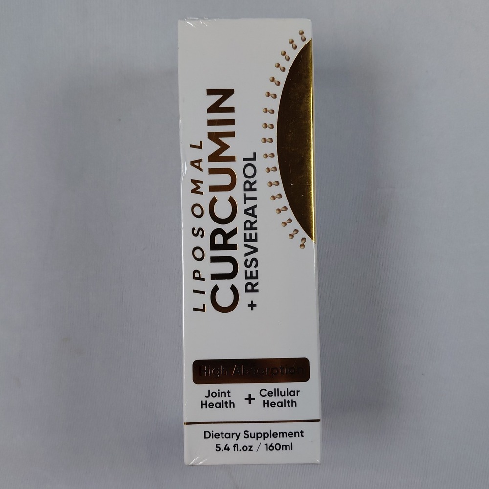 Sealed Liposomal Curcumin + Resveratrol Supplement 5.4 Joint Cellular Exp. 06/27